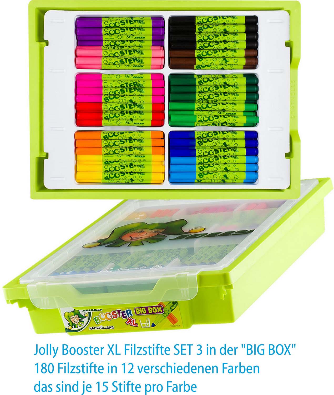 Jolly Booster Xl Filzstifte Set 3 In Der Big Box Filzstifte Fasermaler Zeichnen Trendline